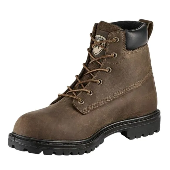 Red Wing Irish Setter Hopkins Brown Waterproof Leather Safety Toe Boot Sz 10 NEW