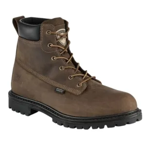 Red Wing Irish Setter Hopkins Brown Waterproof Leather Safety Toe Boot Sz 10 NEW