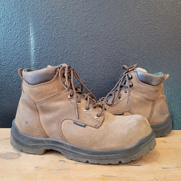 Red Wing Mens 6&quot; Waterproof Steel Toe Work Boots 10
