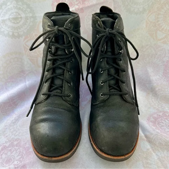 Red Wing Worx ZINC 6” Safety Steel Toe Work Boot Size 8.5 Black Leather