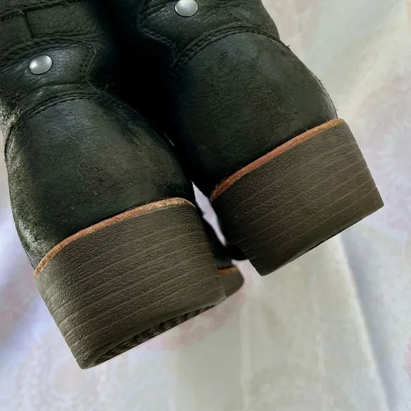 Red Wing Worx ZINC 6” Safety Steel Toe Work Boot Size 8.5 Black Leather