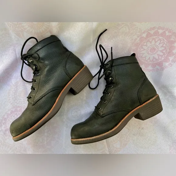 Red Wing Worx ZINC 6” Safety Steel Toe Work Boot Size 8.5 Black Leather