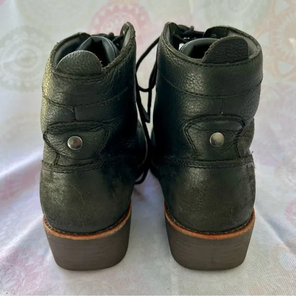 Red Wing Worx ZINC 6” Safety Steel Toe Work Boot Size 8.5 Black Leather