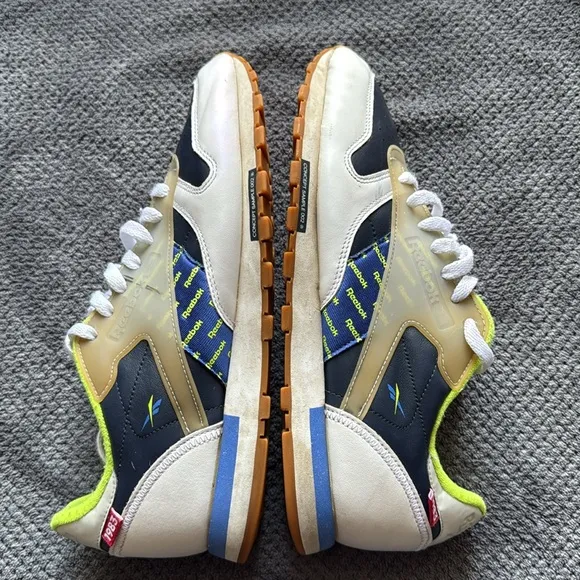 Reebok Classic Leather ATI DV5241 Lime Navy Gum Sole Sneakers Men’s Size 11