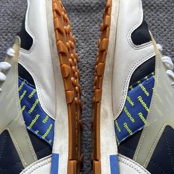 Reebok Classic Leather ATI DV5241 Lime Navy Gum Sole Sneakers Men’s Size 11