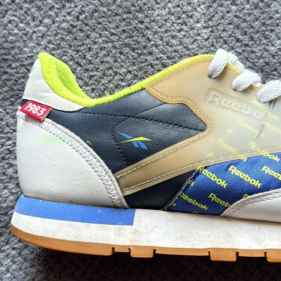 Reebok Classic Leather ATI DV5241 Lime Navy Gum Sole Sneakers Men’s Size 11