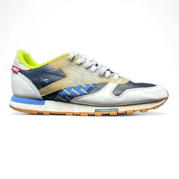 Reebok Classic Leather ATI DV5241 Lime Navy Gum Sole Sneakers Men’s Size 11