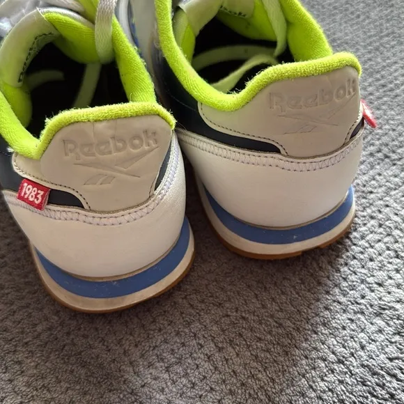Reebok Classic Leather ATI DV5241 Lime Navy Gum Sole Sneakers Men’s Size 11