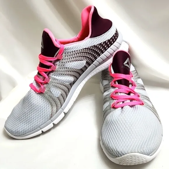 Reebok Zprint HER MTM Gray Pink Running Athelic sneakers (womens size 11)