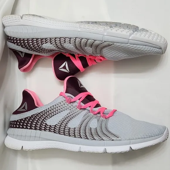 Reebok Zprint HER MTM Gray Pink Running Athelic sneakers (womens size 11)