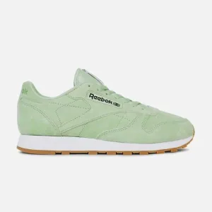 Reebok Men's Aloe Green Classic Leather Pastels Lace Up Sneakers Size 8