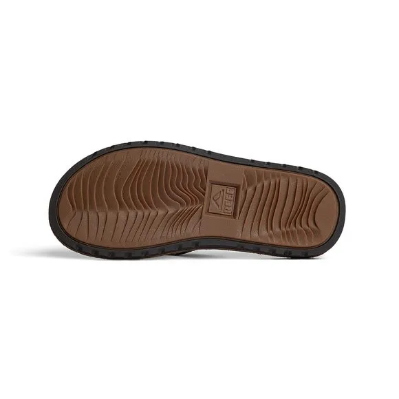 REEF MENS REEF VOYAGE LE FLIP FLOP, DARK BROWN, 11 US