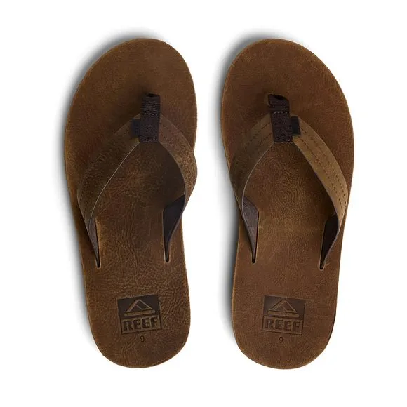 REEF MENS REEF VOYAGE LE FLIP FLOP, DARK BROWN, 11 US