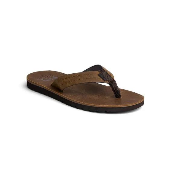REEF MENS REEF VOYAGE LE FLIP FLOP, DARK BROWN, 11 US