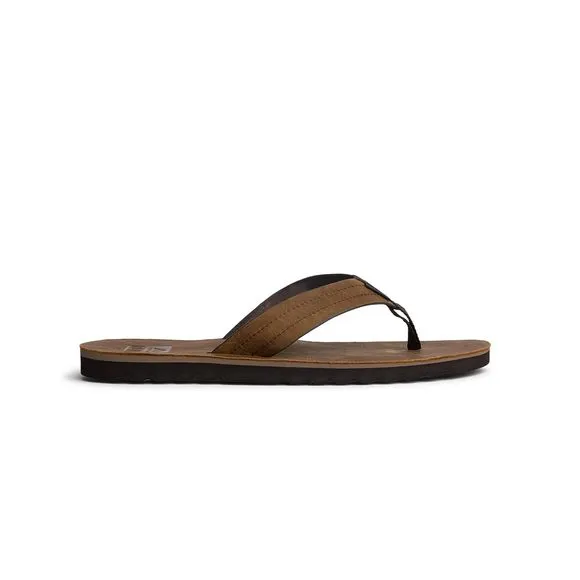 REEF MENS REEF VOYAGE LE FLIP FLOP, DARK BROWN, 11 US