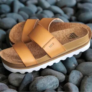 Reef’s CUSHION VISTA HI Women’s Sandals Natural NWT in packaging