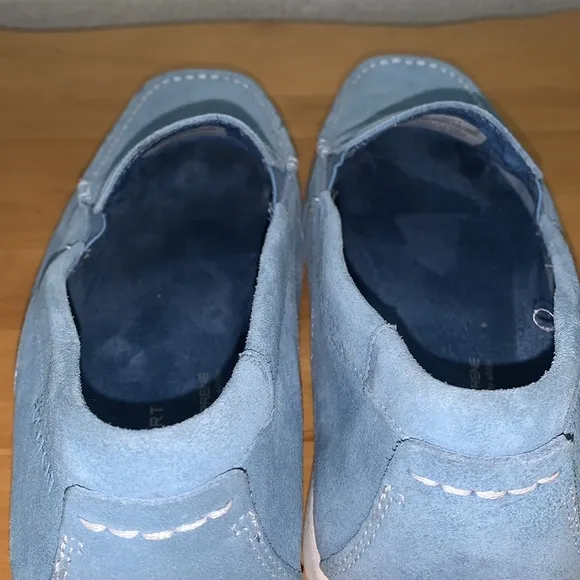 Rockport adiPRENE by Adidas Men's Size 10 Sky Blue Suede Loafers Shoes Anti Slip