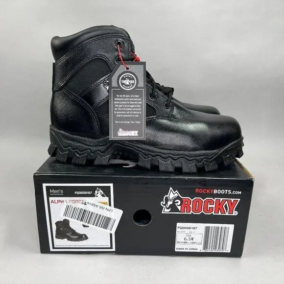 Rocky Men's 6&quot; Alpha Force Composite Toe Waterproof Duty Boots