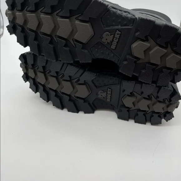 Rocky Mens Alpha Force Black Waterproof Boots 10.5