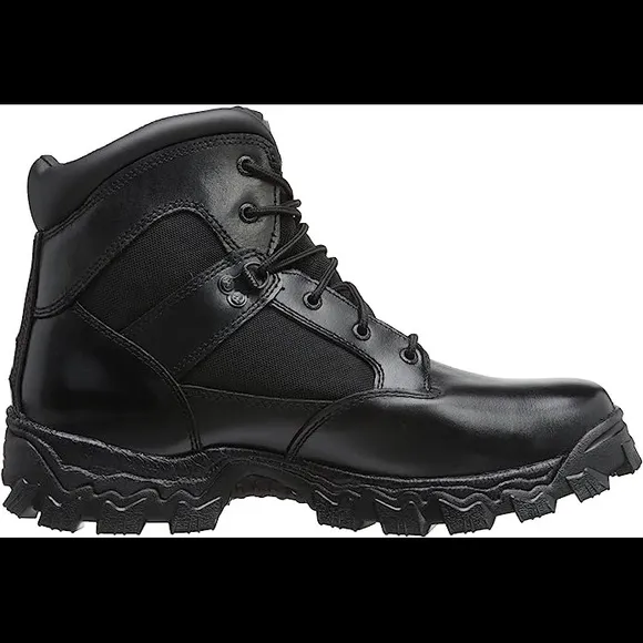 Rocky Mens Alpha Force Black Waterproof Boots 10.5
