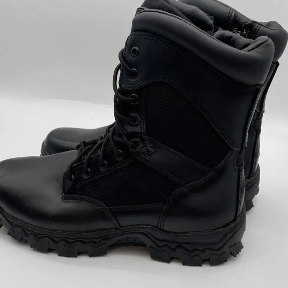 Rocky Mens Alpha Force Black Waterproof Boots 10.5