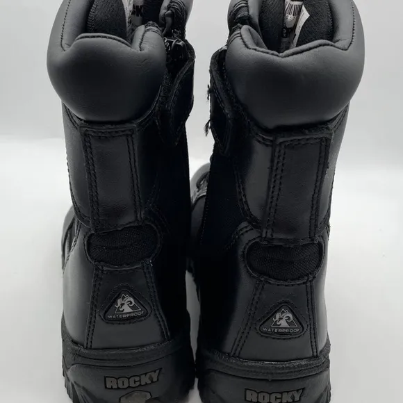 Rocky Mens Alpha Force Black Waterproof Boots 10.5
