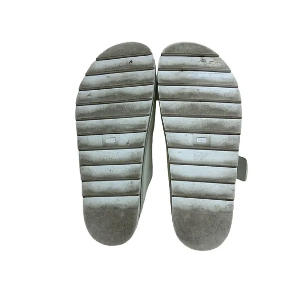 Roger Vivier Women's 38 Cream Slidy Viv Swarovski Crystal Leather Slides Mules