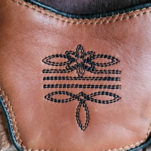 Roper Western Leather Slides