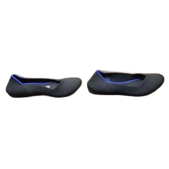 Rothy's Black &amp; Blue Flats Shoes Women's Size W7