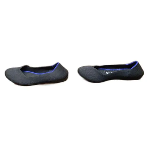 Rothy's Black &amp; Blue Flats Shoes Women's Size W7