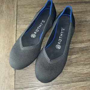 Rothy's Black Flats &amp; Loafers with Slip-On Design