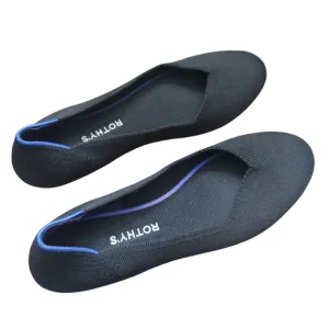 Rothy's Black Flats Minimalist and Versatile Rounded Toe Size 11.5