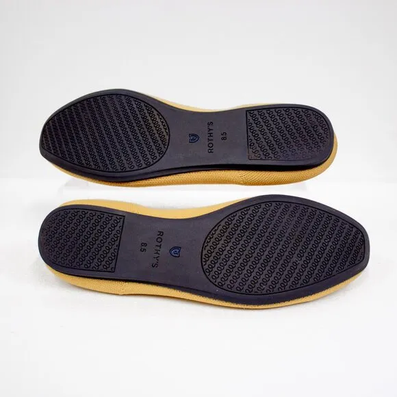 Rothy’s Chai The Square Flats Marigold Blue Halo Limited Edition Retired Sz 8.5