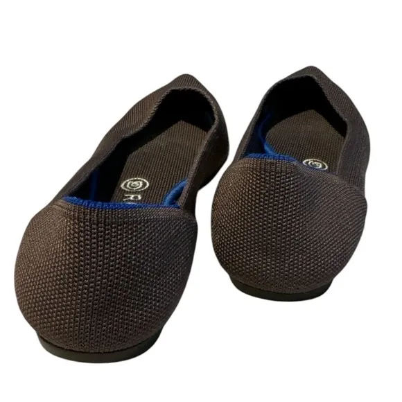 Rothy’s Deep Plum Textile The Point Ballet Flats Women’s size W 7.5