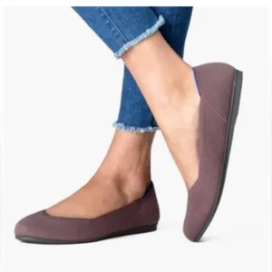 ROTHY's flat rounded toe mink gray mauve