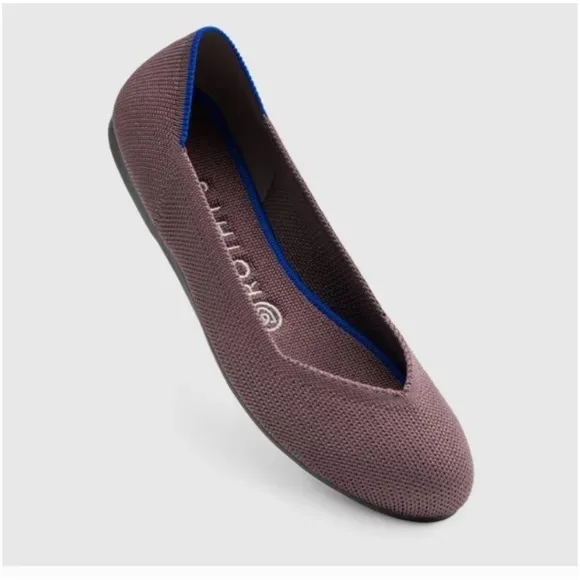 ROTHY's flat rounded toe mink gray mauve