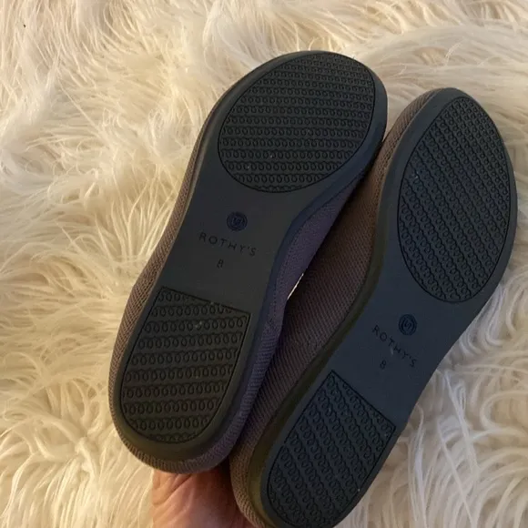 ROTHY's flat rounded toe mink gray mauve