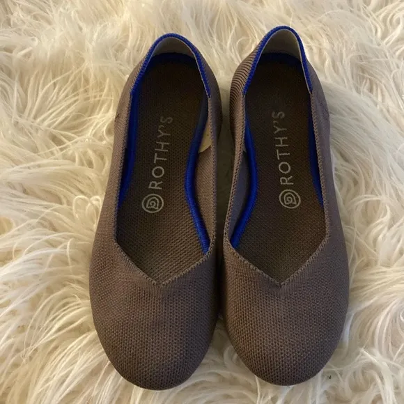 ROTHY's flat rounded toe mink gray mauve