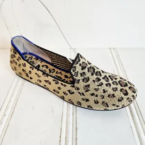 Rothy's Leopard Print Flats Spotted Loafer Shoes Womens Size 6 Comfort Shoes