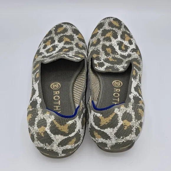 Rothy's Loafers Smokespot Cameo/Animal‎ Print Size 9.5