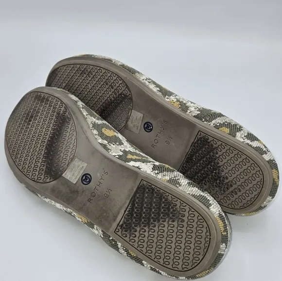 Rothy's Loafers Smokespot Cameo/Animal‎ Print Size 9.5