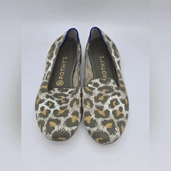 Rothy's Loafers Smokespot Cameo/Animal‎ Print Size 9.5