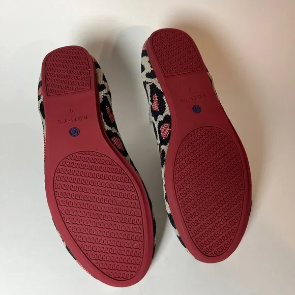 Rothy’s Red Cat Rounded Toe Flats, Size 9. Retired! Women’s flat shoes