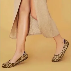 Rothy’s Spotted Cheetah Rounded Toe Ballet The Flats Size 7.5