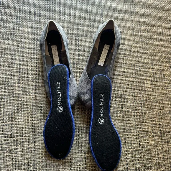 Rothy's The Flat Grey Camo Flats