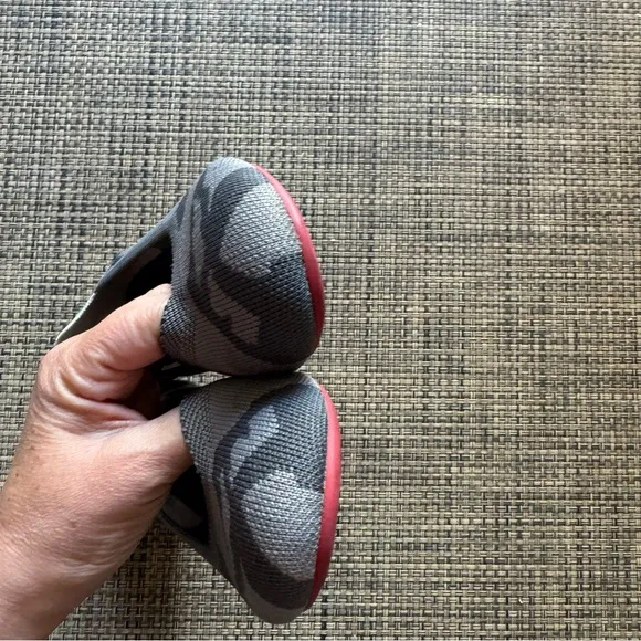 Rothy's The Flat Grey Camo Flats