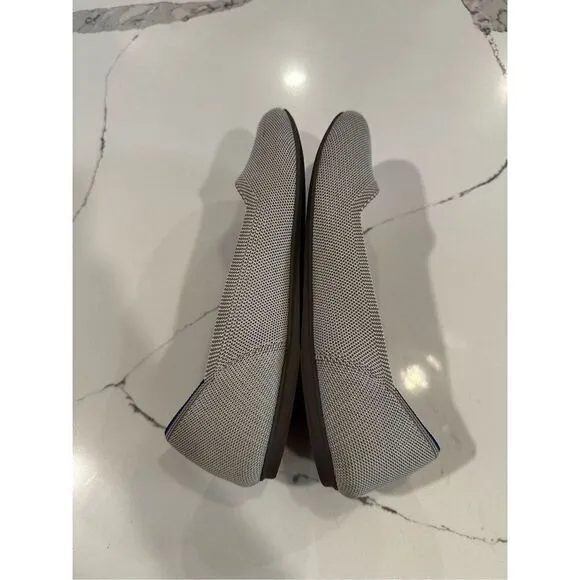 Rothy's The Flat Rounded Toe Ecru Ballet Flats Women’s Sz 9.5