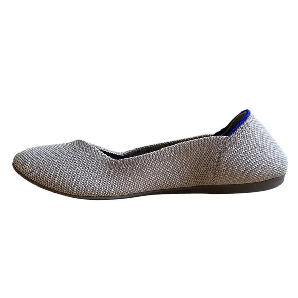 Rothy's The Flat Textile Ballet Flats Women's Size 6.5 Grey Round Toe Shoes