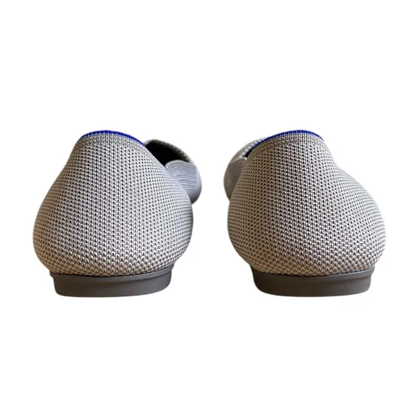 Rothy's The Flat Textile Ballet Flats Women's Size 6.5 Grey Round Toe Shoes
