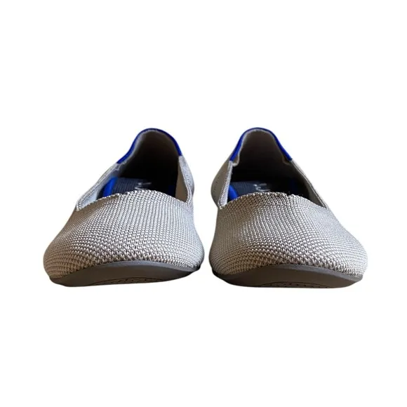 Rothy's The Flat Textile Ballet Flats Women's Size 6.5 Grey Round Toe Shoes